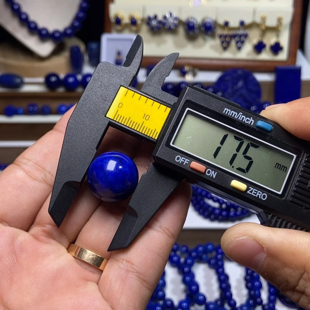 猫***记青金石未镶嵌老矿 高品 单珠