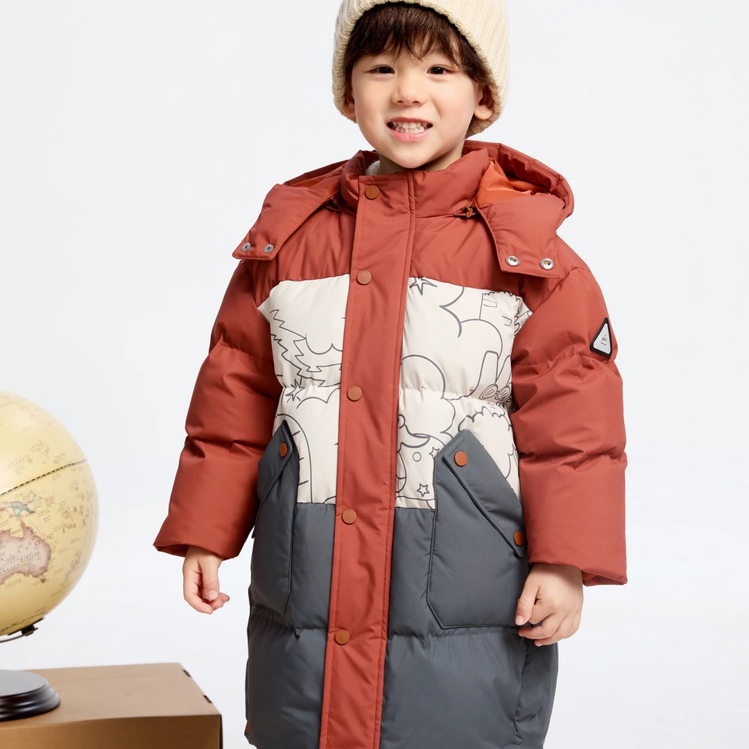 【捡漏】XB445830男小童暖氧吧长款羽绒服冬季新款时尚保暖