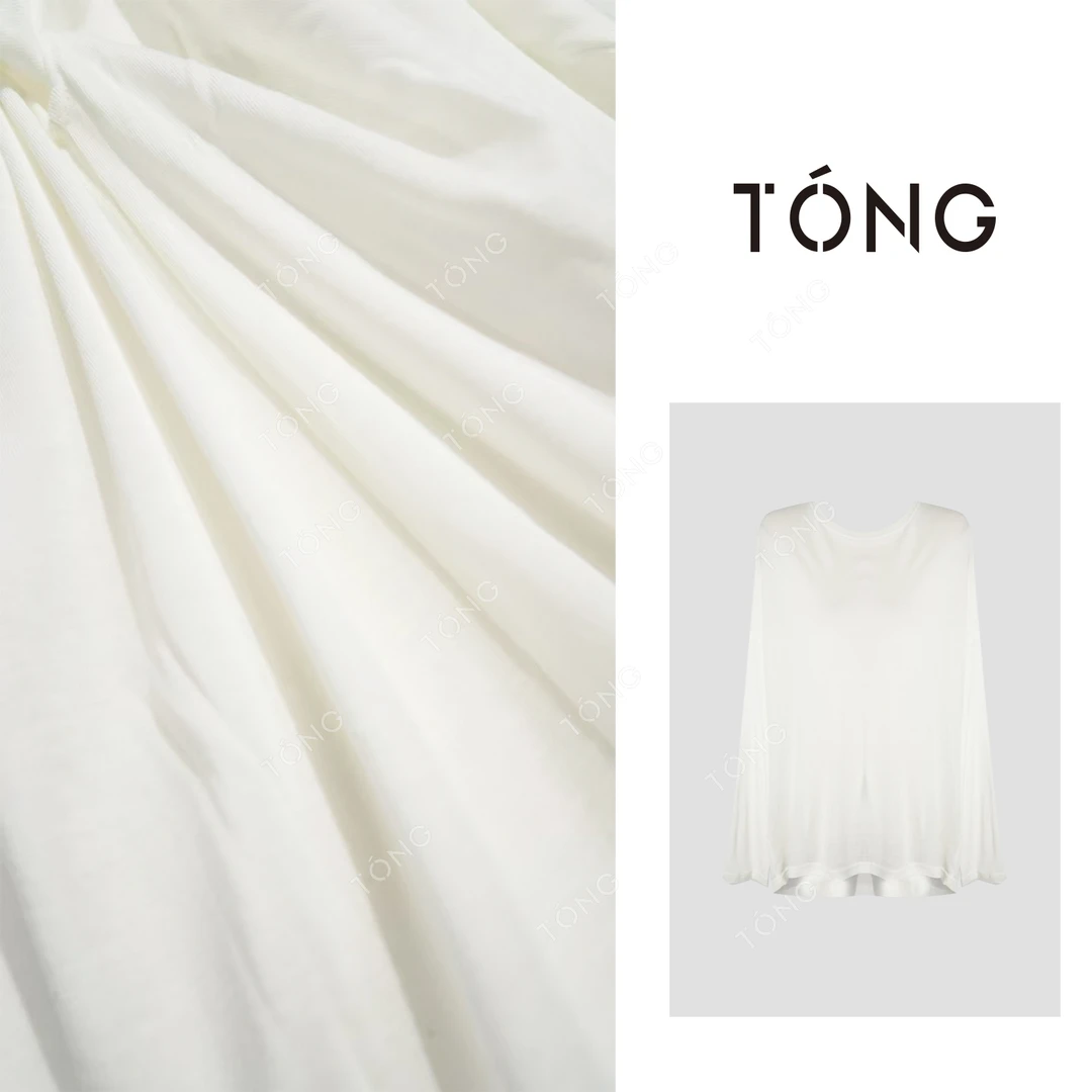 【月光】桑蚕丝+ts新款纯色小众时尚T恤 YY097