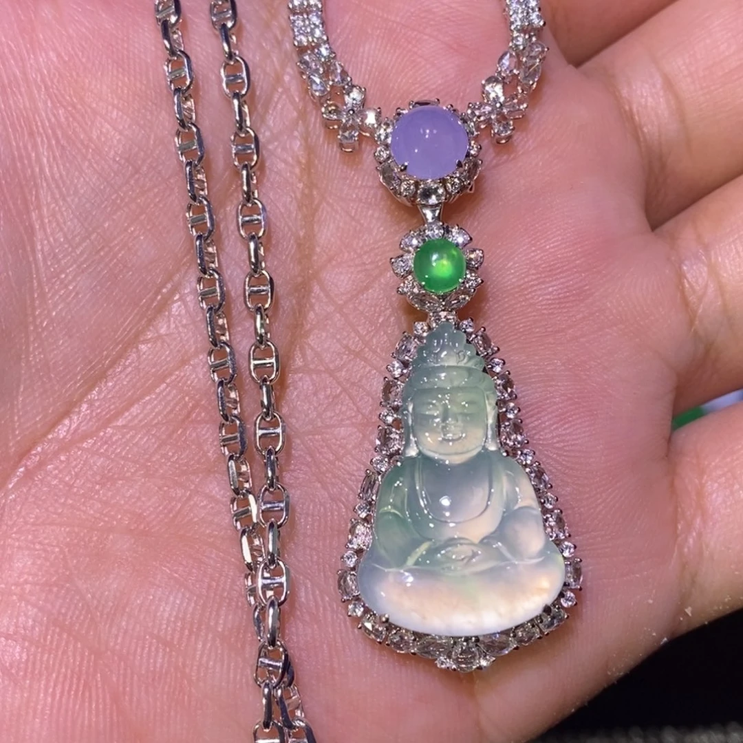 【闪购商品】套链18K金镶嵌翡翠