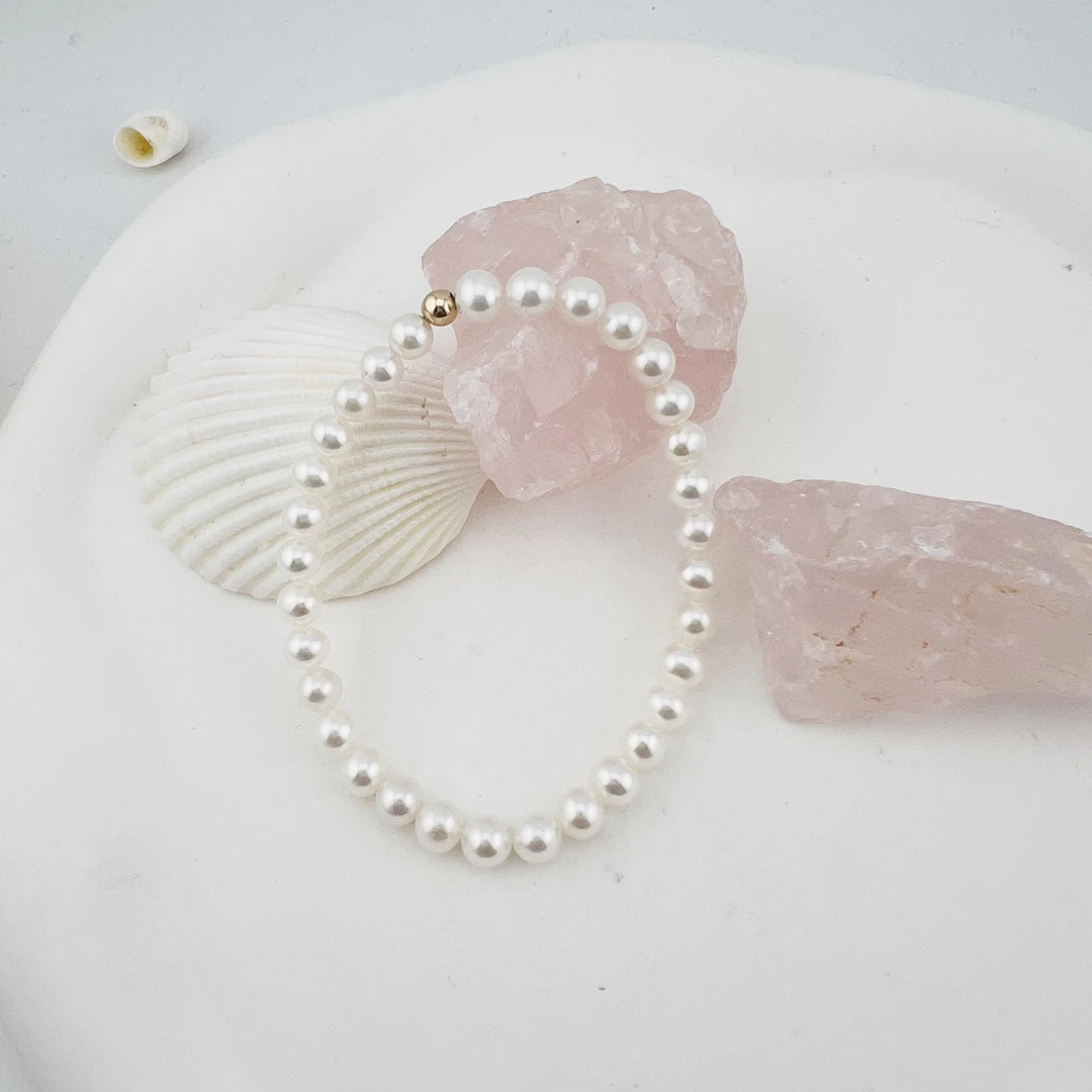 【五一节福利手链】4.5-5mm淡水珍珠手链（非基地发货）S925银 JYS037