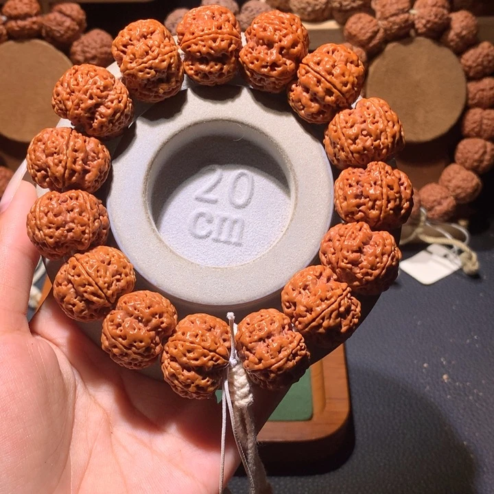 手串金刚菩提22+定制款龙骨梅花