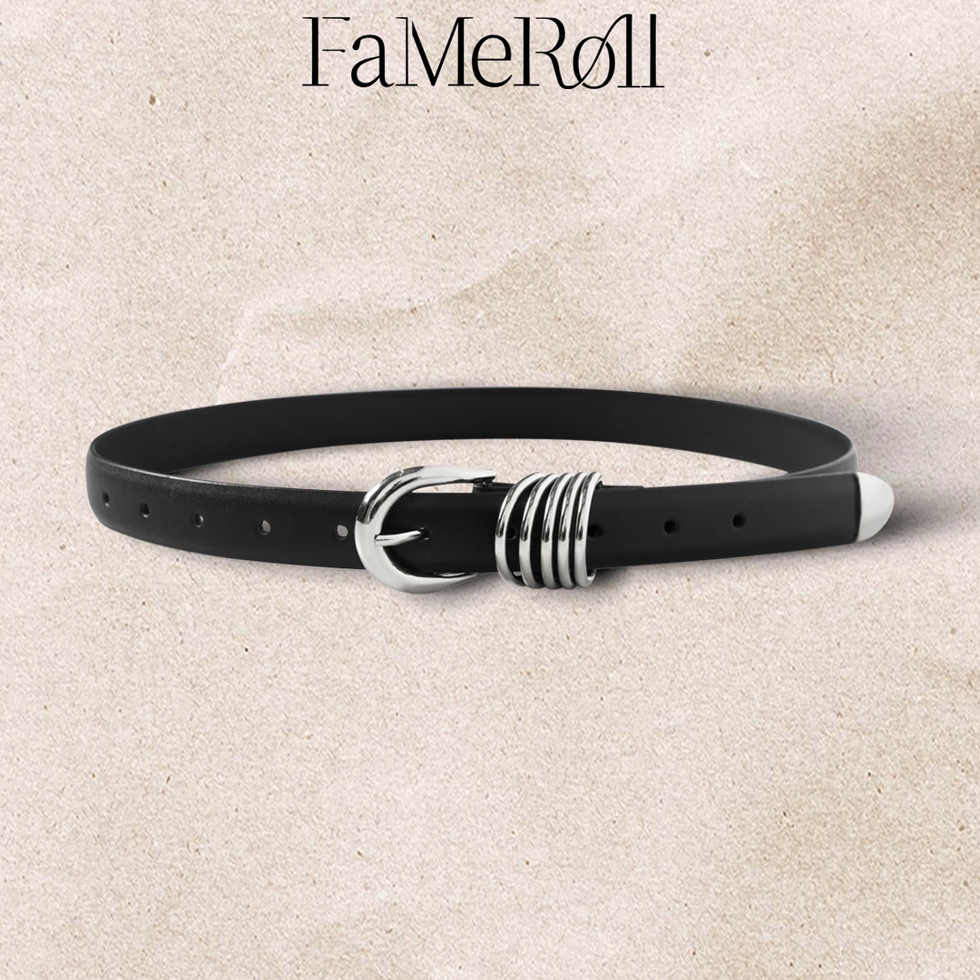 FaMeRoll/法麦罗 金属环元素真皮腰带牛仔裤搭配单品 FA251PS0060