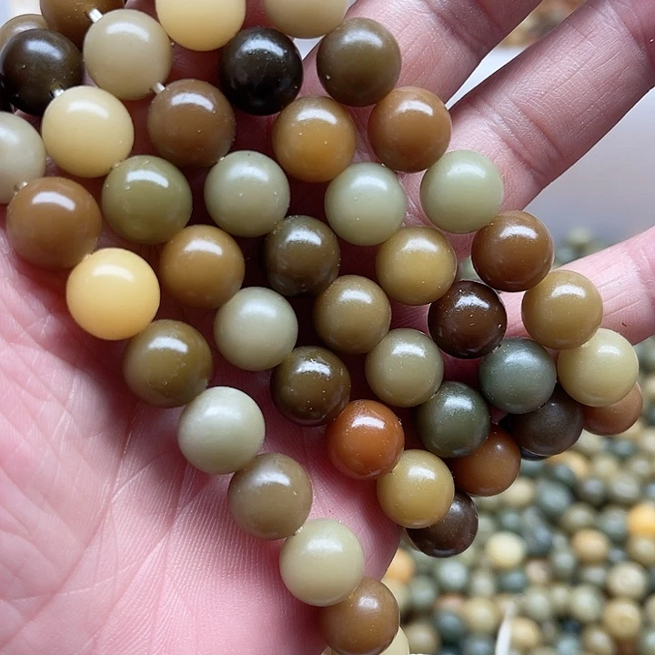 白玉菩提吊坠瑕疵11多宝圆珠114