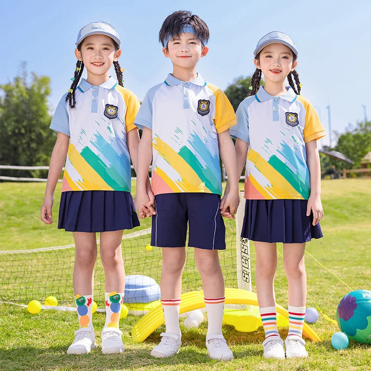小学生校服夏季运动会开幕式速干衣啦啦队舞幼儿园园服毕业照班服