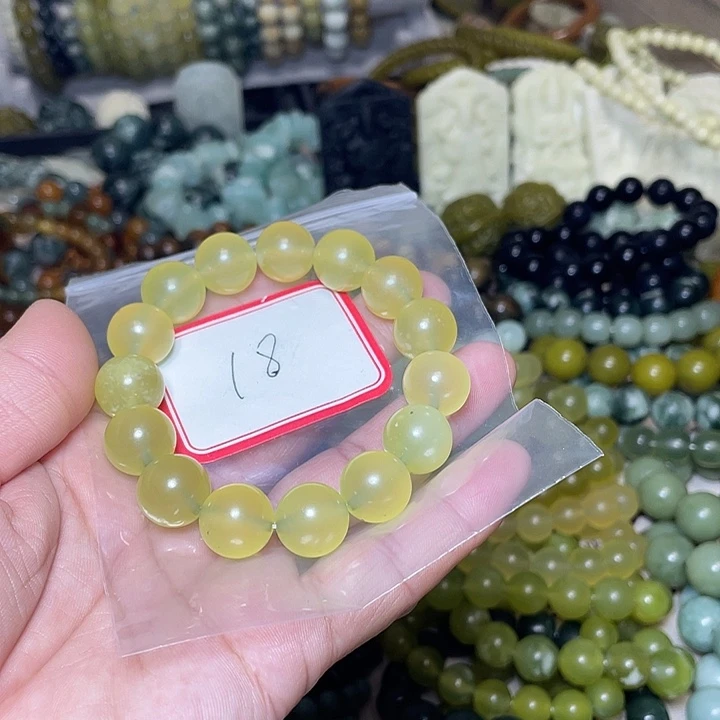 蛇纹石玉未镶嵌手链