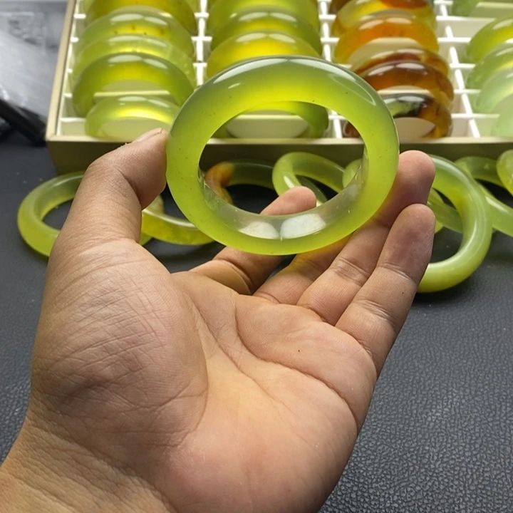 蛇纹石玉合金手镯56