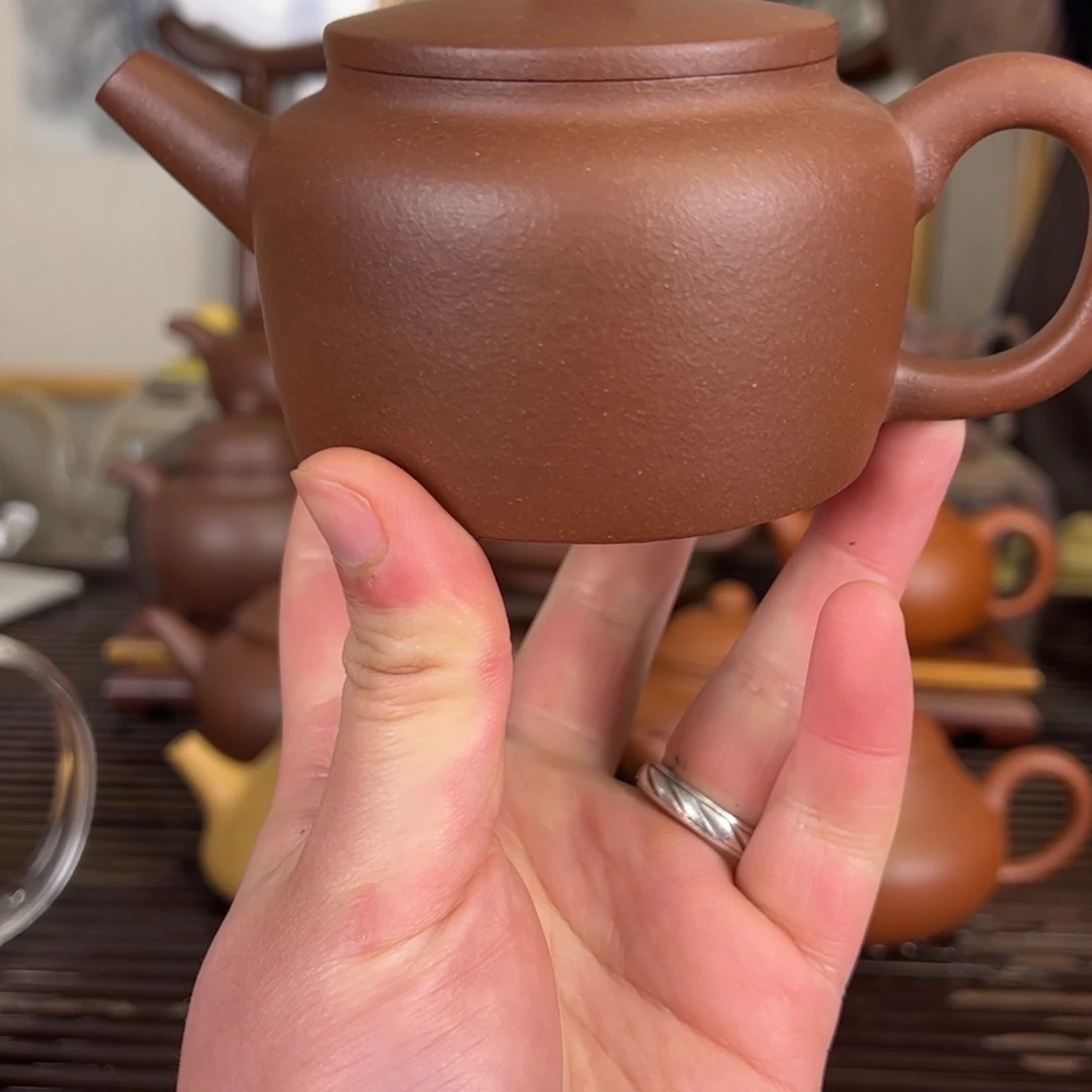 紫砂茶壶半手工老底槽清桑扁