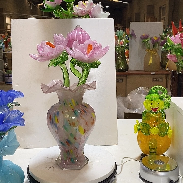 3只花加瓶高38厘米左右