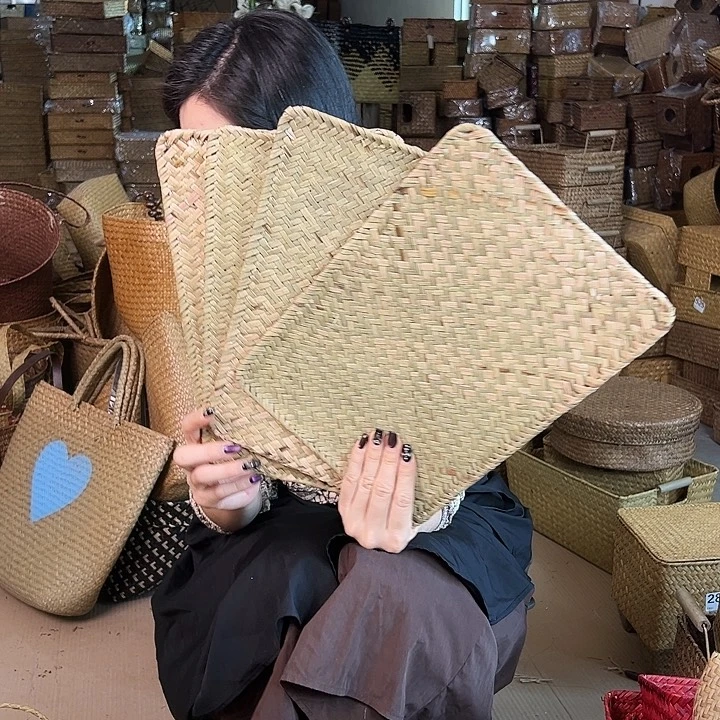 草编包/草编收纳盒带瑕疵