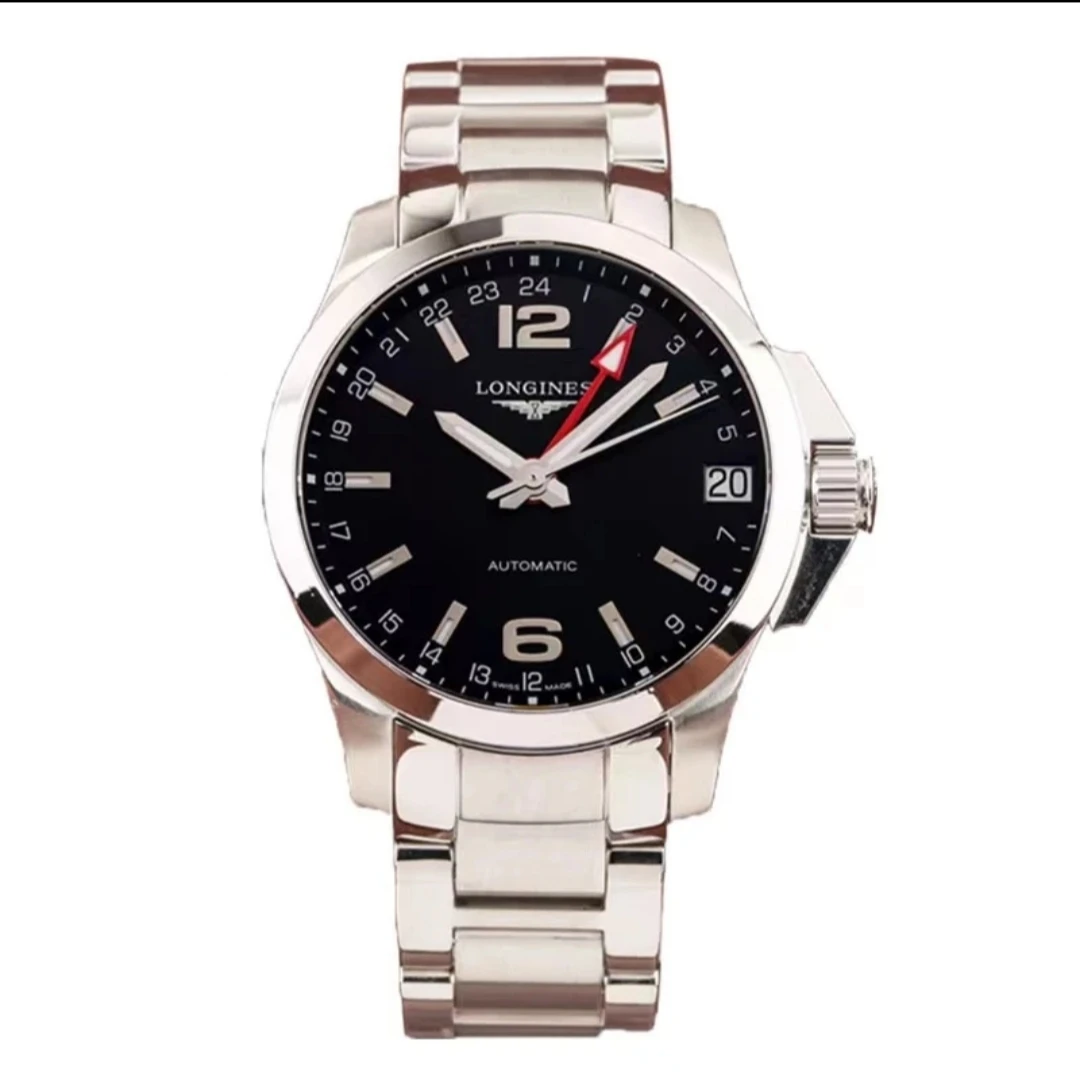 99新 Longines/浪琴 99新潜水双时区康卡斯687机械男表41表径