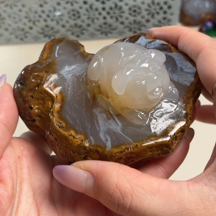 玛瑙/玉髓未镶嵌吊坠(不含链)