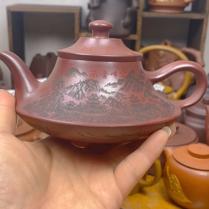 紫砂茶壶石****6紫砂壶微瑕