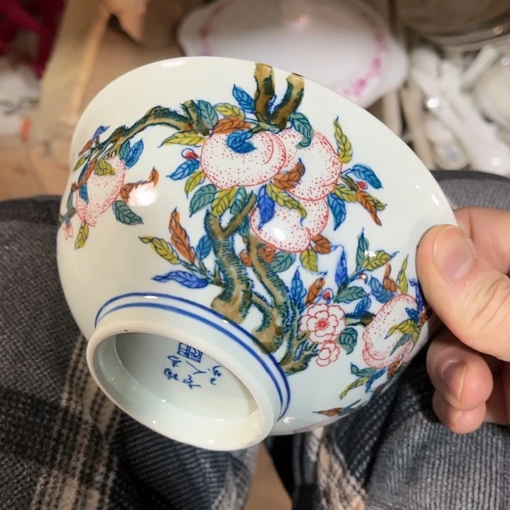 瓷片////直径15厘米。绿西西。