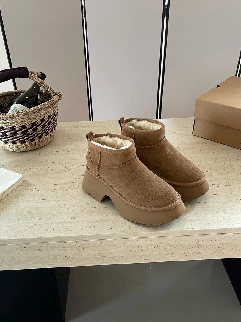 （人鱼低帮）冬季短筒时尚雪地靴