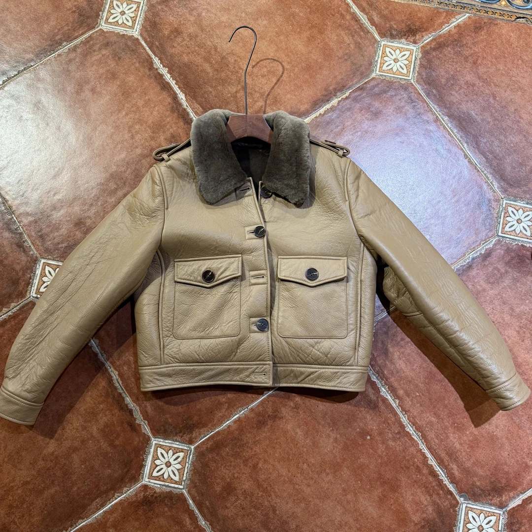 【CY】 83572 2024冬季新款时尚皮毛一体外套