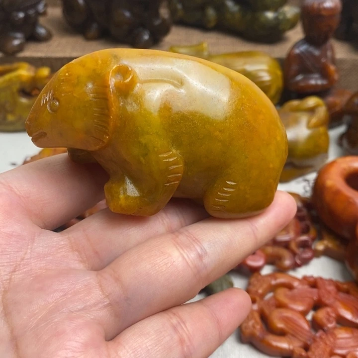 蛇纹石玉未镶嵌颈饰27