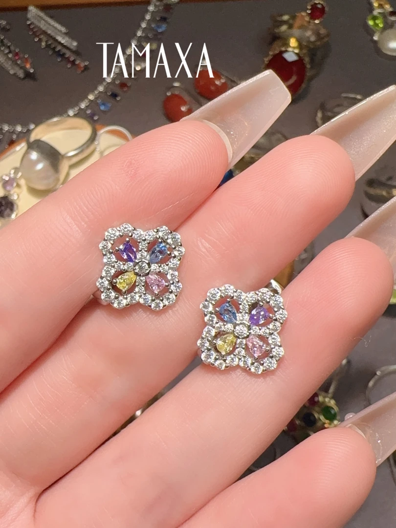 925银银制品 Tamaxa纯银耳环