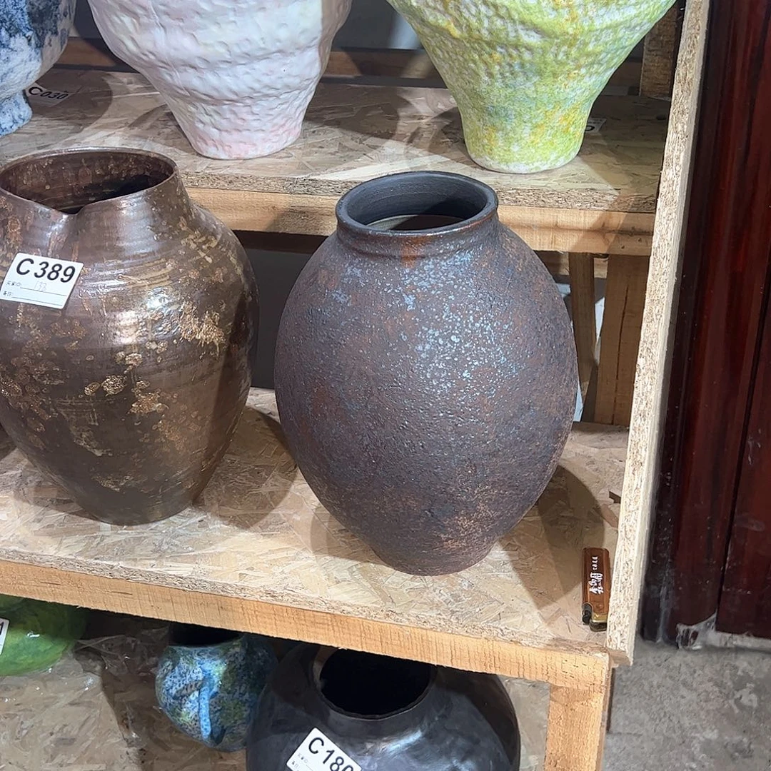 季***歌紫砂花瓶景德镇陶瓷高度
