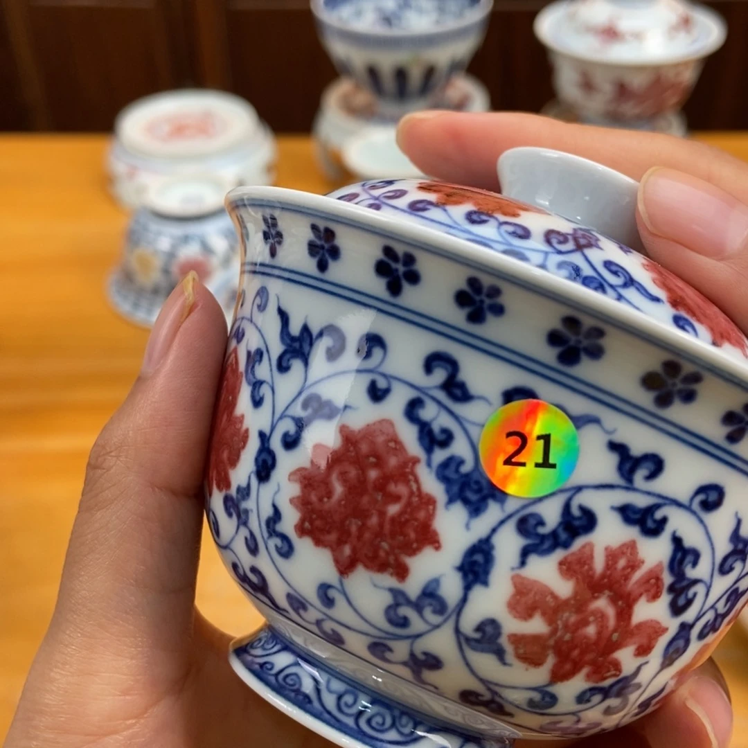手绘现代茶具非古董