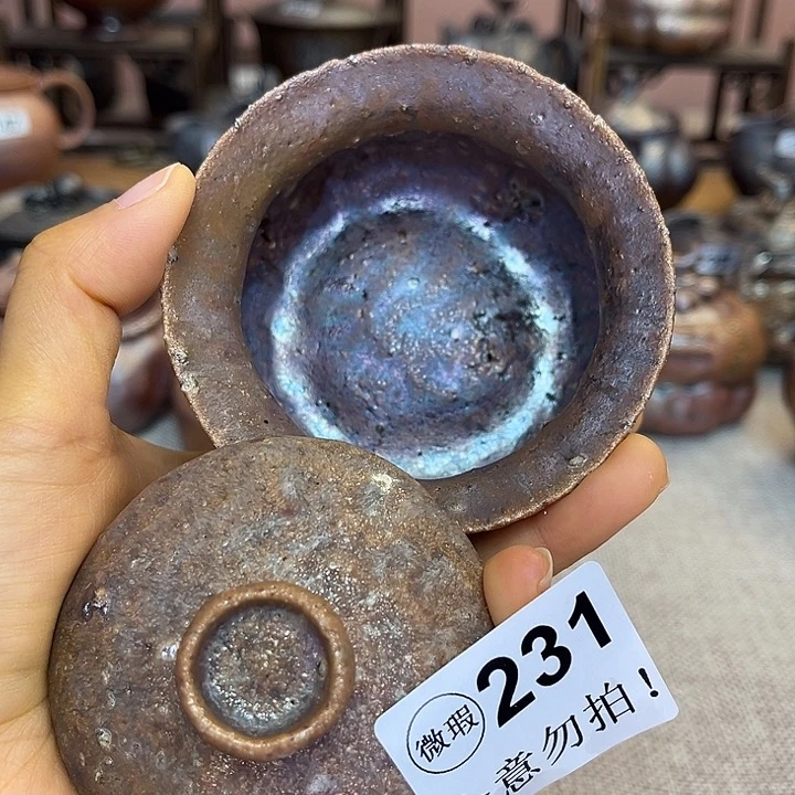 裸柴烧陶瓷手工茶器