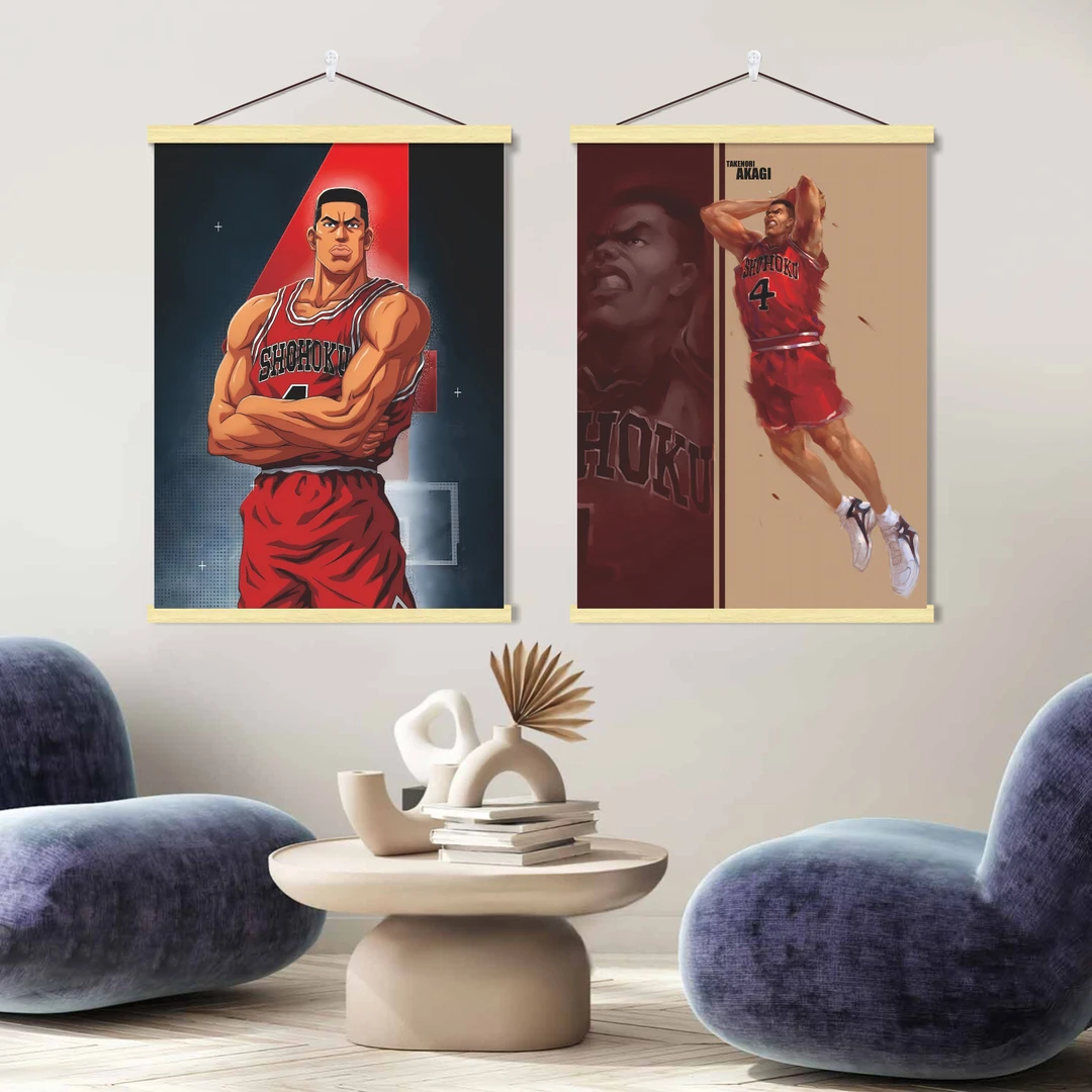 灌篮高手装饰画樱木花道流川枫赤木晴子卡通动漫卧室海报墙贴纸