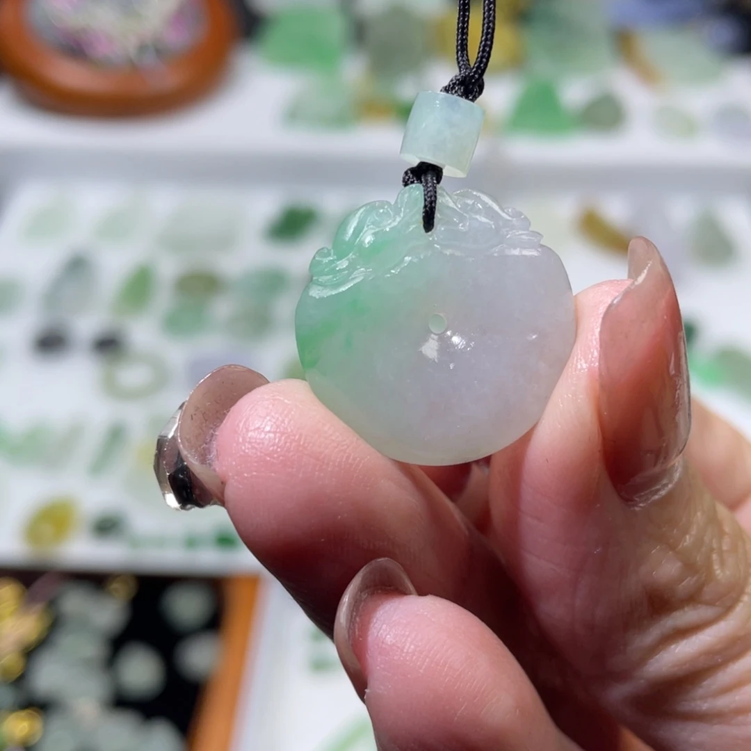 未镶嵌定制翡翠平安扣