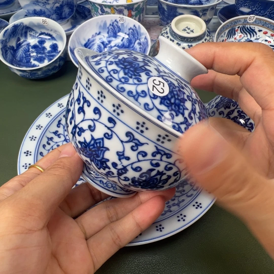 景德镇纯手工纯手绘茶具木木52