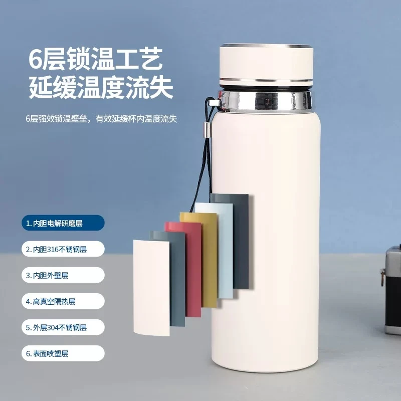 10小时日常保温  休闲风不保温杯可爱便携真空内胆A