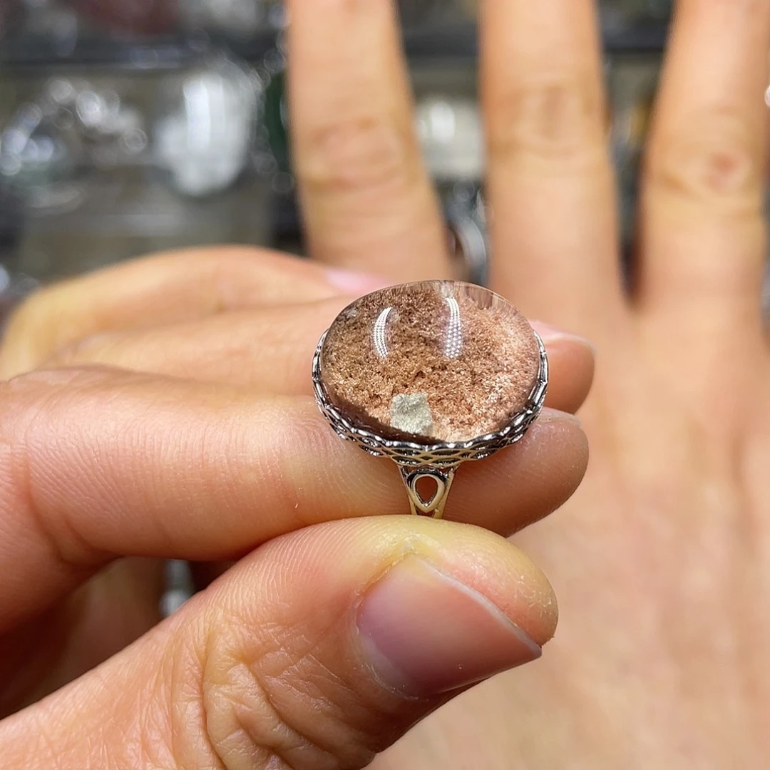 【闪购商品】水晶戒指银S925镶嵌戒指