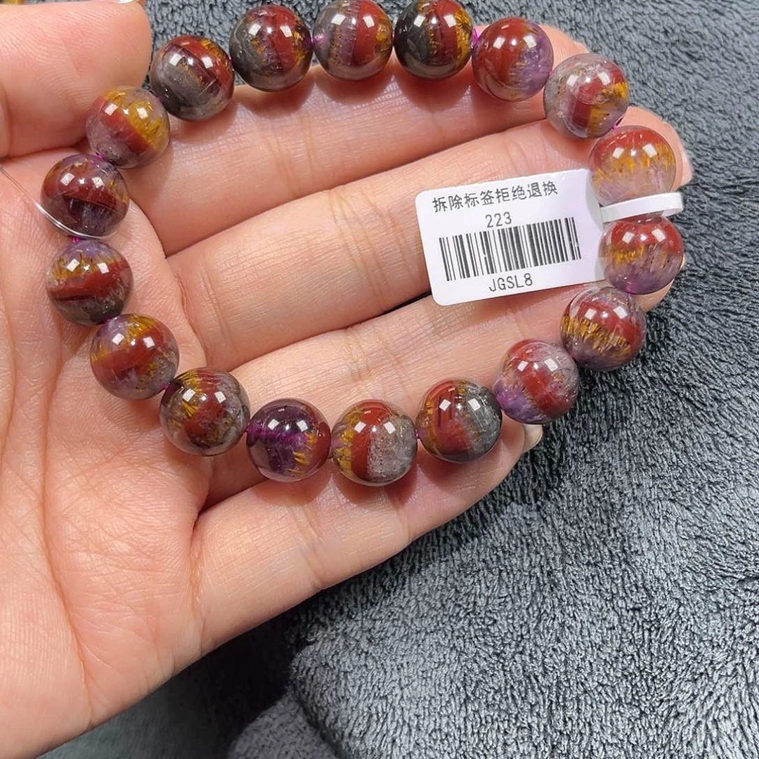 心***犀未镶嵌珠宝半成品水晶极光手链A11