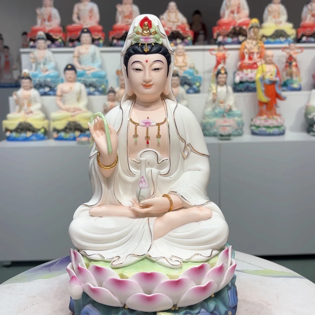 摆件瓷摆件观音12吋
