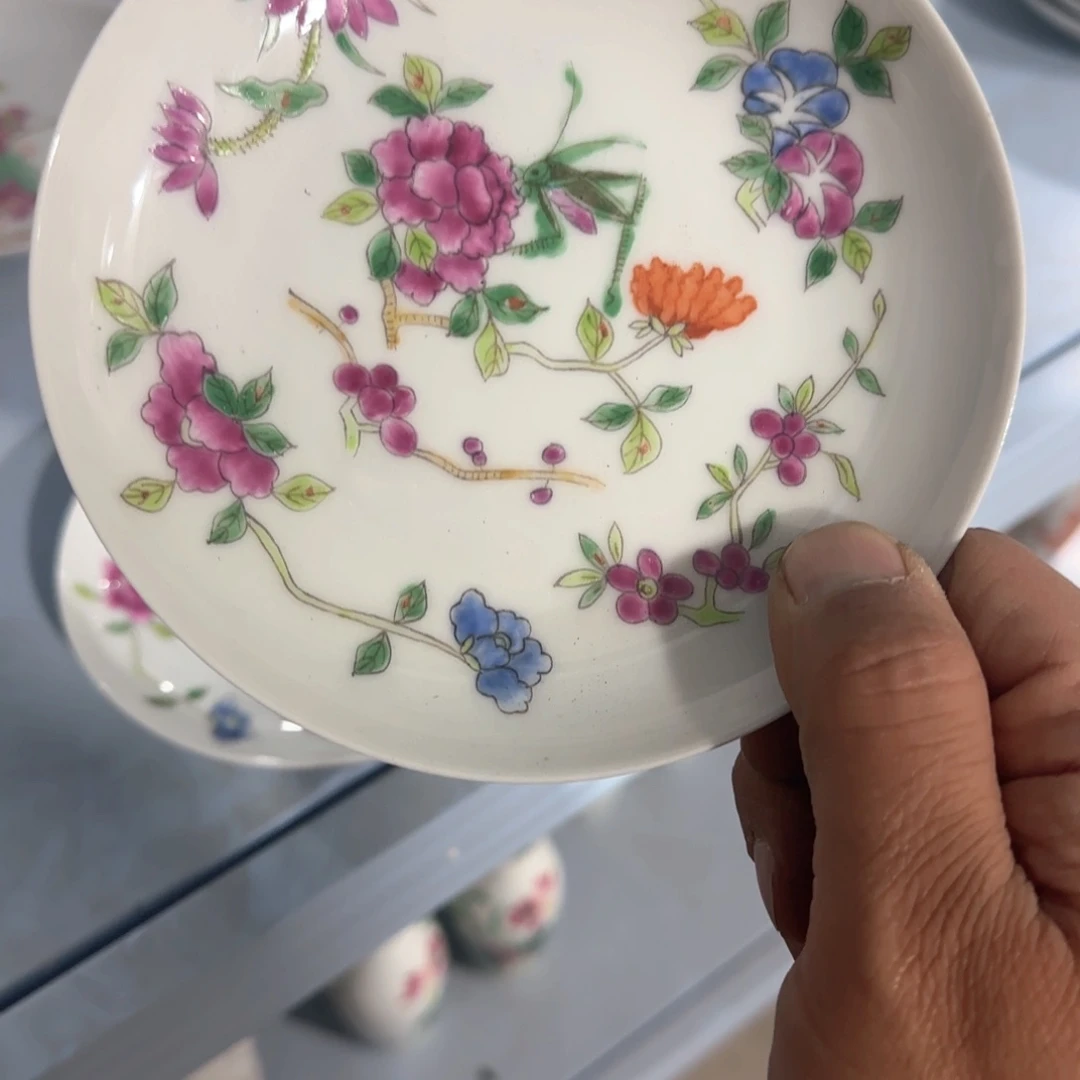 瓷片摆件手绘瓷器全部处理