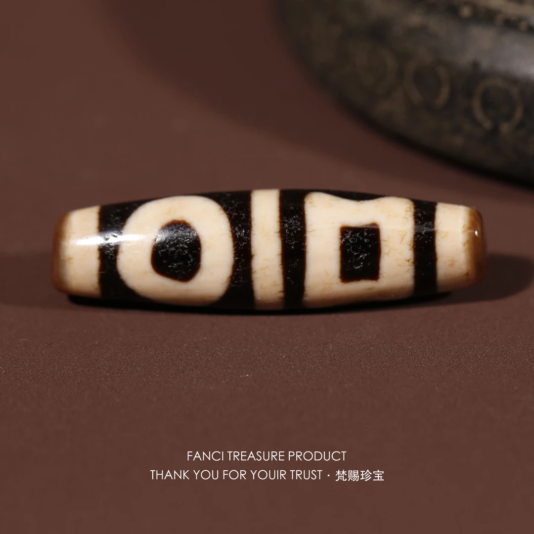 梵赐珍宝·【行运任晓攀老超顶满爆砂】双T地46x13.8mm天珠吊坠