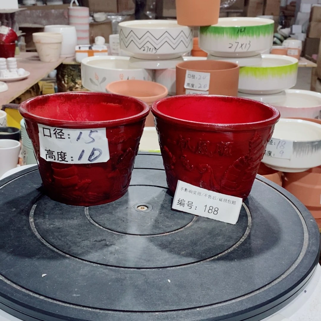 微瑕花盆-188-口15×10-2个