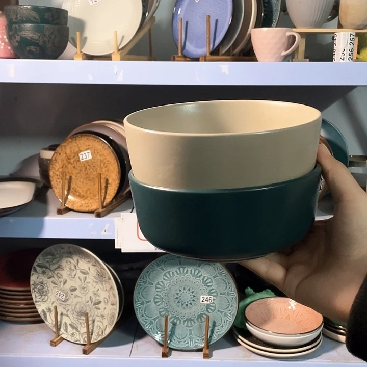 瓷2只高温釉下彩陶瓷餐具