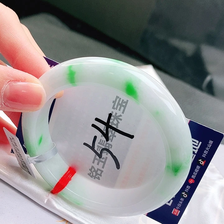 翡翠未镶嵌手镯缅甸天然a货翡翠手镯