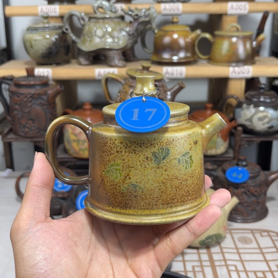 210cc白泥柴烧德钟（纯裸坯柴烧自然落灰釉）