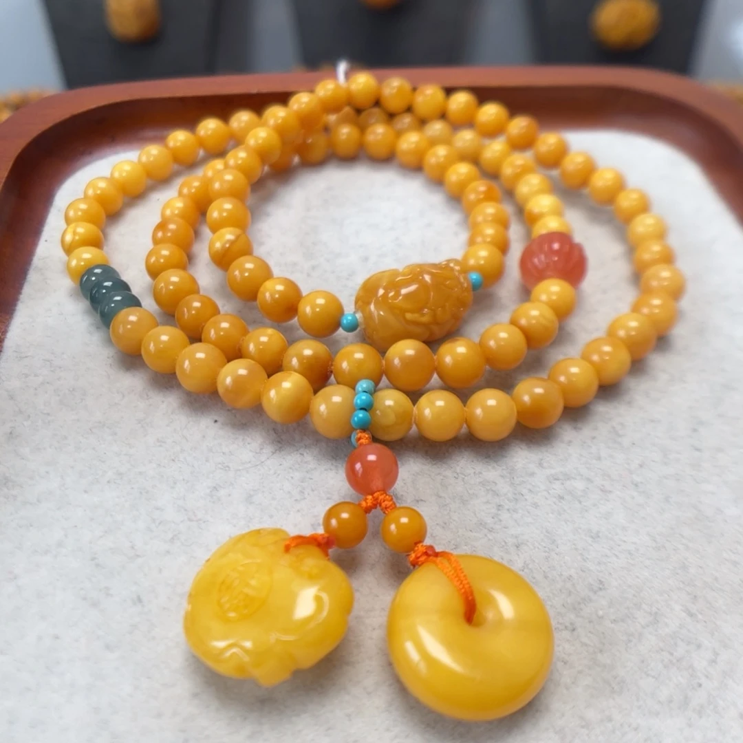 蜜蜡未镶嵌手串蜜蜡