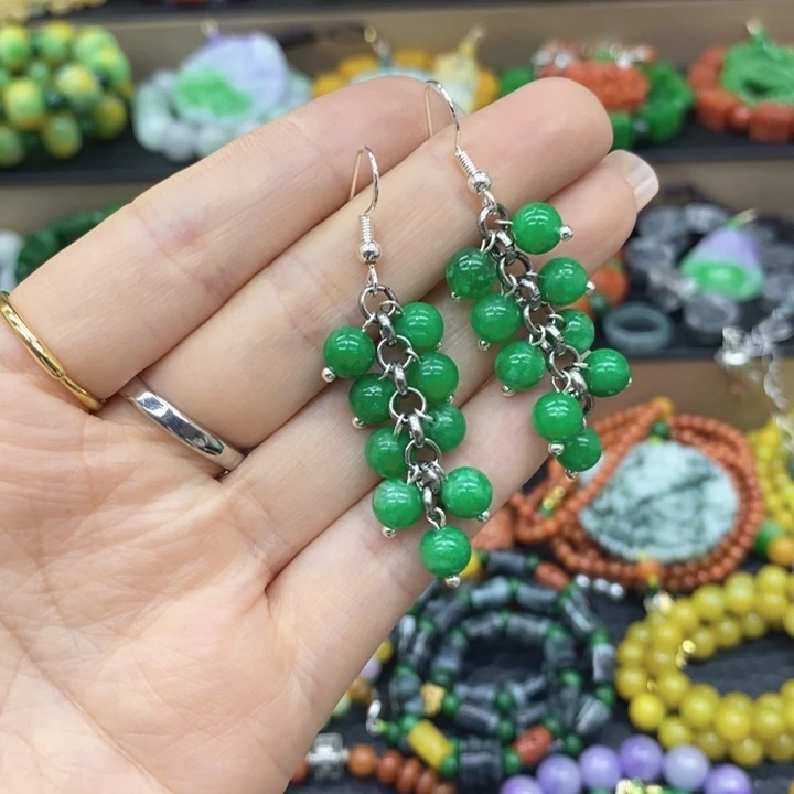 翡翠未镶嵌耳饰耳坠61