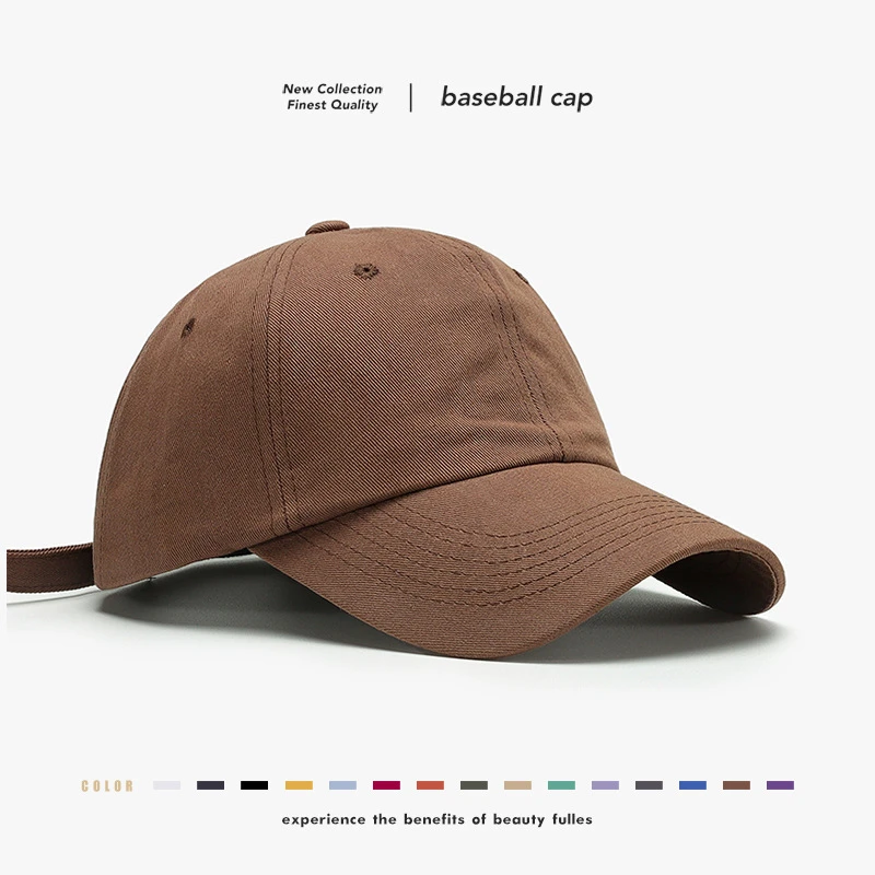 2025春秋季软顶光板男女中性款可加简约棒球帽欧美新款户外鸭舌帽