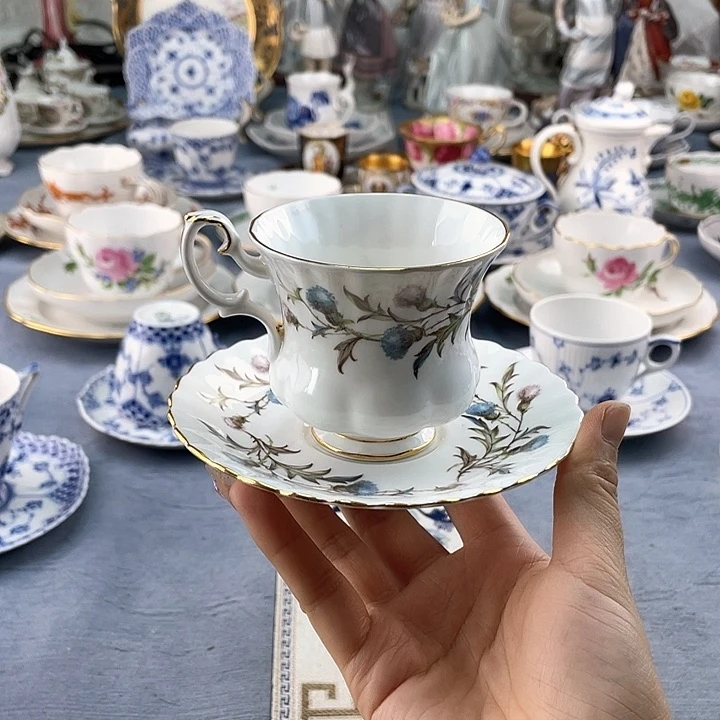 中古欧瓷瓷器小房子