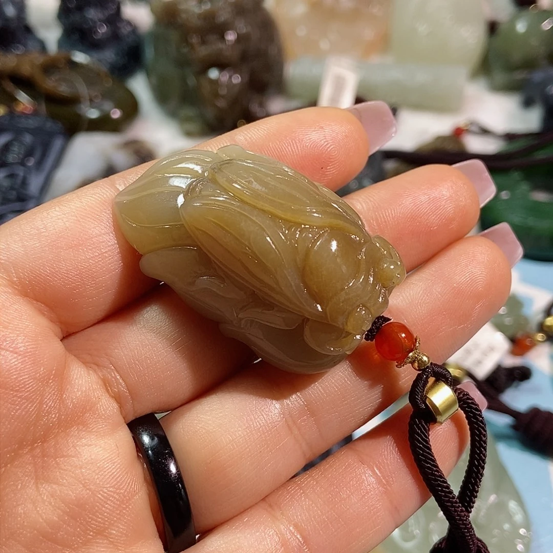 和田玉珠宝半成品未镶嵌W***W