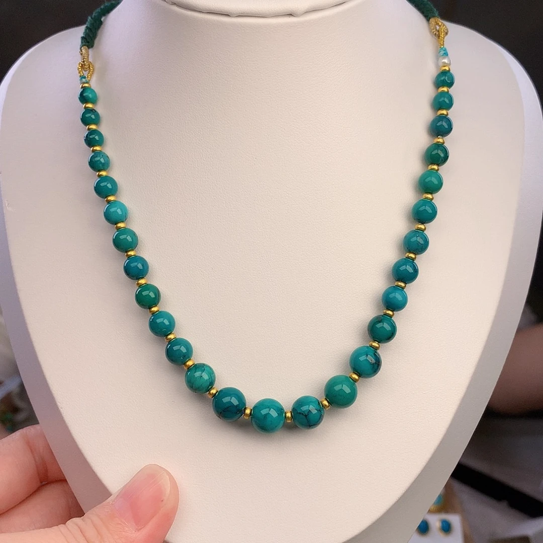 绿松石未镶嵌颈饰