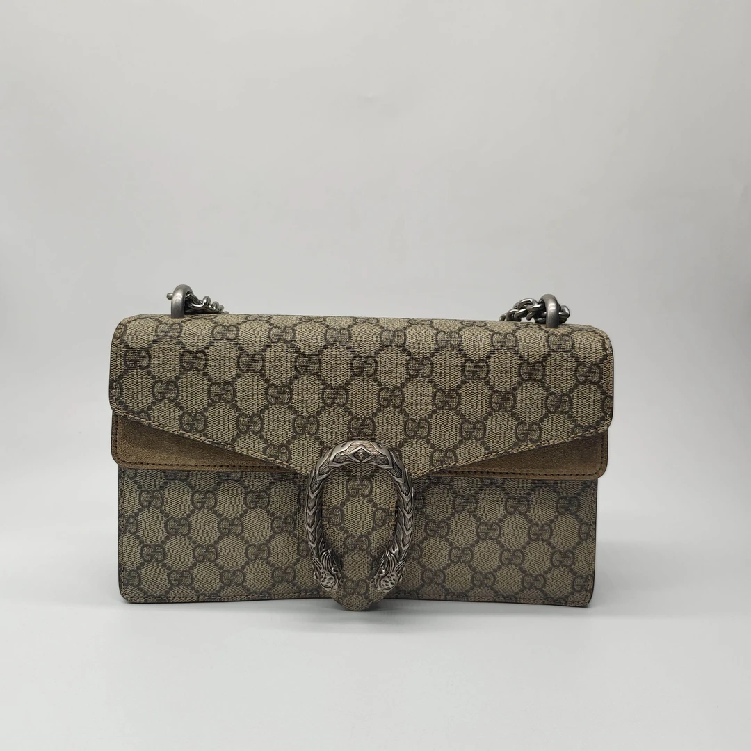 99新 GUCCI/古驰 经典老花酒神中号黑标024 dx9544