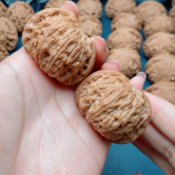 文玩核桃把件磨盘45全品