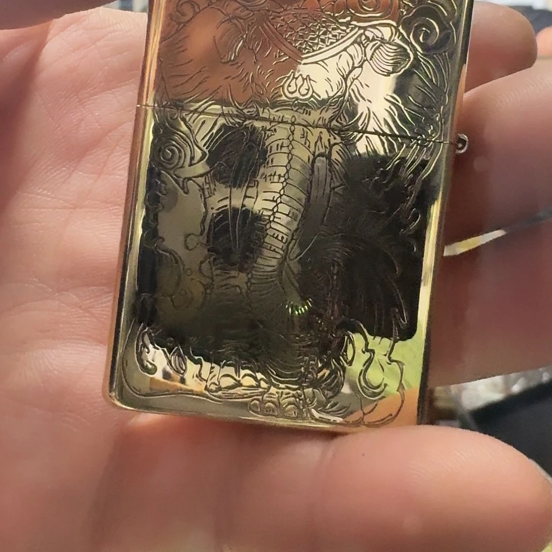 佐罗黄铜六牙象煤油打火机