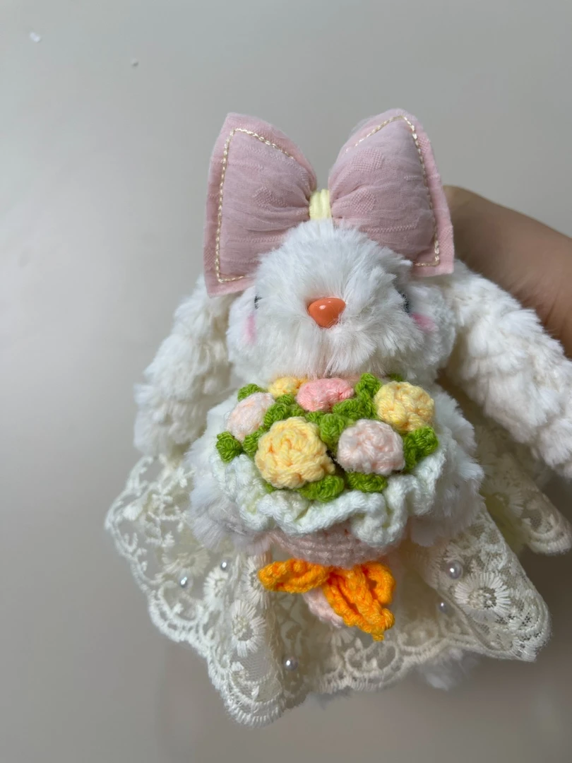 西高地邦尼兔挂件包挂毛绒挂件