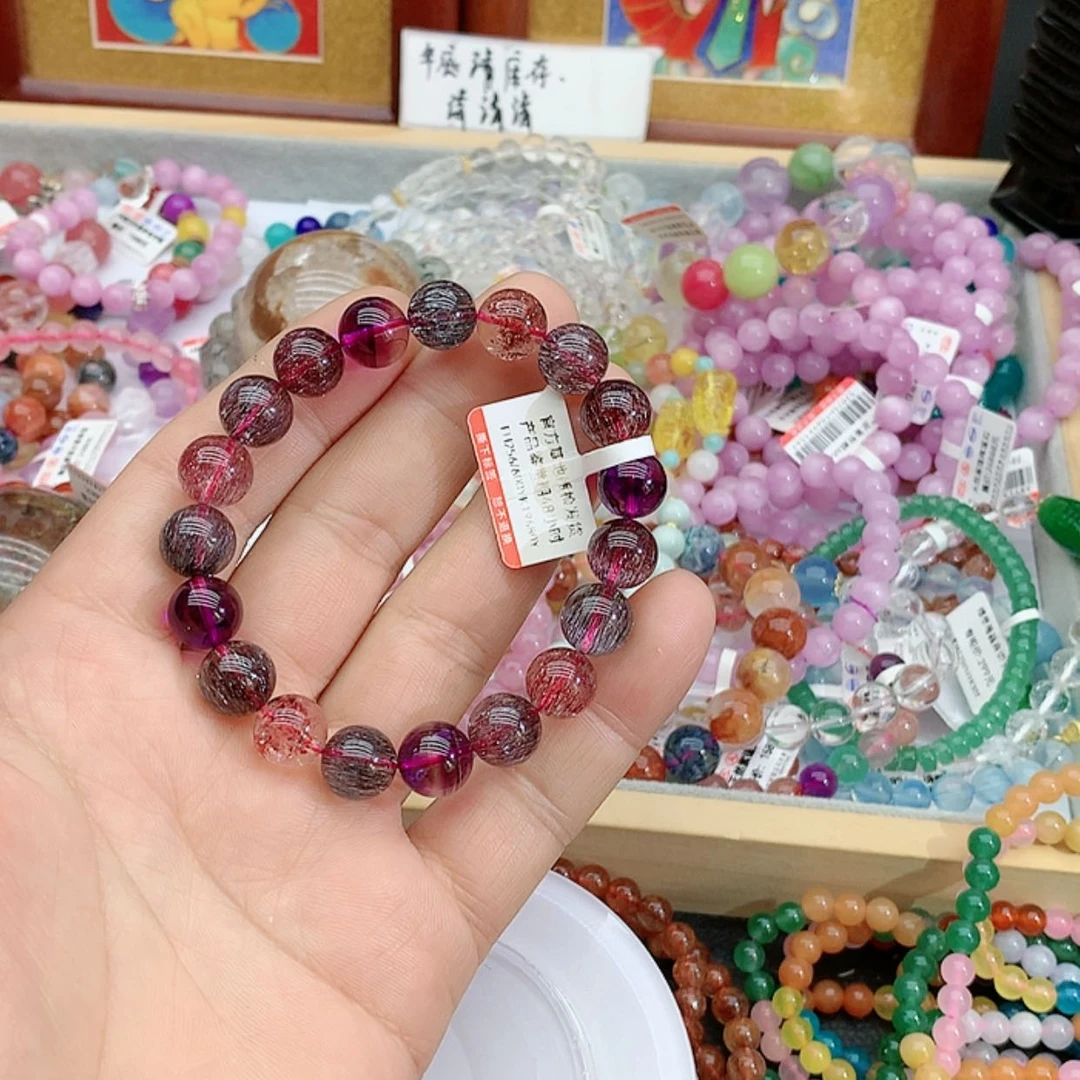 【闪购商品】银S925镶嵌手链烟晶