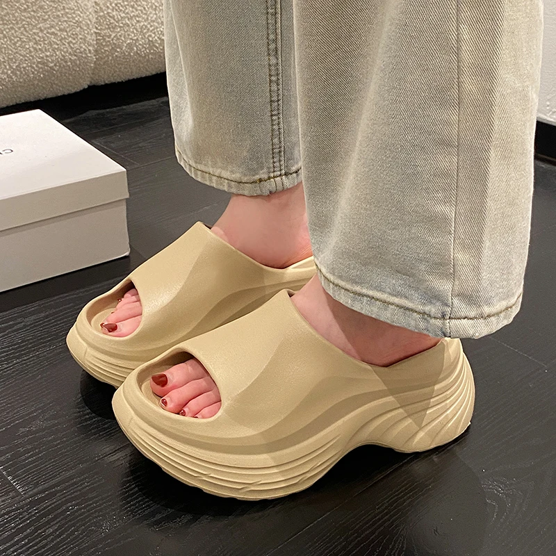 厚底拖鞋女款2025新款夏季外穿eva防滑防臭高级感ins时尚百搭凉拖